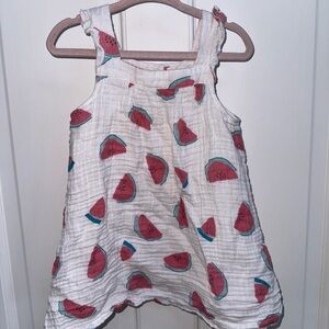 NWOT Angel Dear 2T Girls Red and White Watermelon Tank Top